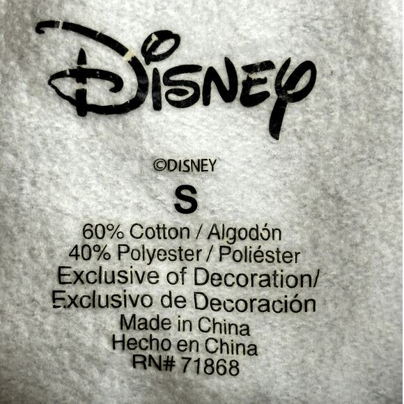 Disney Winnie The Pooh Bear Embroidered Gray Sweatshirt Women Size Small - Picture 5 of 8